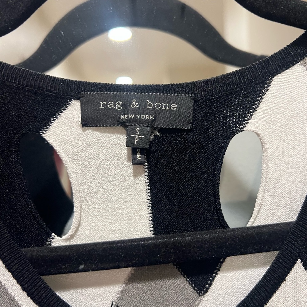 Rag & Bone Monochrome Patterned Maxi Dress - Picture 3 of 4